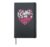 Coffee is my Valentine Romantic Girls Pink Heart Coffee Hardcover Journal, Black