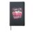 Coffee is my Valentine Romantic Girls Pink Heart Coffee Hardcover Journal, Black