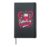 Coffee is my Valentine Romantic Girls Pink Heart Coffee Hardcover Journal, Black