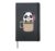 Coffee Panda Bear Hardcover Journal, Black