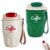 Coffee Vacuum Flask, 12oz Portable Vacuum Insulated Coffee Flask Cup, Intelligent Temperature Display, Stainless Steel Insulated Travel Mug for Home, Office & Outdoor Use (Green+White)
