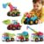 Cogwak 6PCS Push and Go Construction Trucks Toy Set for Boys Toddlers
