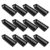 COHEALI 12pcs Black Pp Rectangular Storage Basket with Compartments