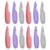 COHEALI Nail Files and Buffers Set Random Color 12pcs with Plastic Handle and Stainless Steel Double Sided Manicure Files, Washable and Rust Resistant Nail Care Tools for Home Use