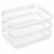 CoiiJoii 4Pcs 12″ Clear Hard Shell Zipper Case