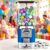 Coin Operated Bubble Gum Machine,Capsule Bank with 200 Empty Balls,100 Tokens