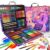 Cokiki Mermaid Art Set for Kids, 184 Piece Drawing Art Kit
