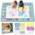 Cokiki Water Doodle Mat, Kids Magic Painting Writing Doodle Board with Magic Pens, Educational Learning Toddler Toys for 3 4 5 6 7 8 Year Old Boys Girls, Christmas Birthday Holiday Gift32*24