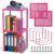 Colarr 2 Pcs Locker Organizer Shelf Stackable 2-Tier Shelves Fits Standard Size School Lockers Heavy Duty Metal Locker Shelf for School Office Gym Lockers Home Storage 11x 10 x 12 Inch (Magenta)
