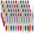 Colarr 60 Pcs Highlighter with Ballpoint Pen Combo Chisel Tips Pen Highlighter Combo for Student Office Writing Coloring Underlining Highlighting (Multi Colors)