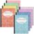 Colarr 8 Pack Composition Notebook 9.75 x 7.5 Inch Wide Ruled Marble Paper Composition Books Assorted Fun Colors Office School Notebook, Hard Cover, Sturdy Sewn Binding(Bright Color)