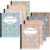 Colarr 8 Pack Composition Notebook Wide Ruled Marble, Grad Gray Color