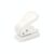 Colaxi Paper Punch Single Hole Punch Hole Handheld with Compact Portable Design and Comfortable Grip 6mm Holes and Easy Empty Collector Suitable for Backpack Carry Desk use Classroom Home, White