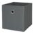 Collapsible Fabric Cube Storage Bin in Soothing Grey