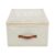 Collapsible Fabric Shoe Storage Box with Clear Zipper Lid, Divided Compartment Shoe Organizer Bin with Reinforced Handles, Stackable Dust-Proof Closet Storage Container for Shoes Clothes Sundries