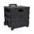 Collapsible Rolling Craft Cart with Lid, Black