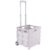 Collapsible Utility Cart Rolling Folding Crate on Wheels White