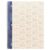 College Ruled 1-Subject Spiral Notebook, 80 Sheets, 8 x 10.5 Inch, Blue and White Western Tulips Design, School Notebook for Students, Notes and Writing