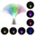 Color Changing LED Fiber Optic Night Light Lamp, Beautiful Romantic Design for Bedroom Decor, 8 * 8 * 33.5cm, Battery Powered (Silver)
