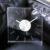 Colored Acrylic Square Decorative Wall Clock Transparent White 30x30x3CM
