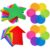 Colorful Carpet Spots for Classroom Floor, 30 Pack Sitting & Social Distance Markers