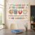 Colorful Cartoon Teacher Elementary Classroom Tapestry Wall Hanging