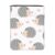 Colorful Cute Hedgehog Animal Heart Book Sleeve with Zipper Front Pocket for Hardcover
