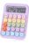 Colorful Desktop Calculator with Large Buttons – 12-Digit Display – Modern Purple Design for Office and Home Use – Battery Powered