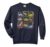 Colorful Dinosaur Collage Cute Dino Lover Graphic Comfort Colors Adult Sweatshirt