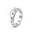 Colorful Flower CZ Spinner Fidget Ring for Women (Flower CZ Silver, 9)