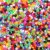 Colorful Opaque Mini Plastic Pony Beads, 4x7mm, Made in USA, 2000 pcs, Bulk