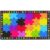 Colorful Rainbow Classroom Rug – 7 6 x 13 1 Large Carpet with 24 Spots for Preschool, Elementary, Daycare – Non-Slip Backing, Seating Squares for Circle Time & Reading(7’6″ x 13’1″ (Rectangular))