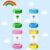 Colorful Sand Timers Set of 4, Acrylic Hourglass Timer 1/2/3/5 Minutes