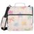 Colorful Star Bow 1.5 Inch 3 Rings Zippered Binder Bag with Shoulder Strap & Handle Easy to Carry School Binders Organizer for Middle School