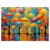 Colorful Umbrella Cityscape Puzzles for Adults 1000 Pieces, Nature Rainy City Street Landscape with Autumn Trees Jigsaw Puzzle, Challenging Artistic Umbrella Reflection Scene Puzzle as Home Wall Decor