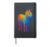 Colorful Zebra Hardcover Journal, Black