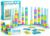 Color Matching Challenge Game 2 Pack , Fast Pattern Stacking Games With 2-4 Players, Fun Family Board Puzzle Game For Kids & Adults, Birthday Easter Christmas Party Gifts For Boy & Girls & Adults