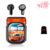 Color Screen Noise-Canceling Translation Headphones, Waterproof AI LCD Real Time Language Translator Earbuds for Travel Business Meetings Study, Wireless Earphones, Touch Screen Color，Black