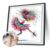 Colors Girl DIY Paint By Numbers Kit on Canvas 40x40cm Without Frame Home
