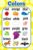 Colors Learning Educational Poster for Kids, 12 Colors