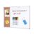 Combination Whiteboard Cork Bulletin Board, 24″x18″, White Bulletin Board