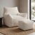Comeon Bean Bag Chair with Armrests and Ottoman Fluffy Cloud Boneless Sofa