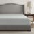Comfort Spaces Coolmax Moisture Wicking Fitted Sheet ONLY Super Soft, Fade Resistant, All Elastic Deep Pocket Fits Up to 16″ Mattress – Warm Weather Cooling Sheets for Night Sweats, Queen, Grey
