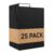 Comic Book Dividers, Archival Tabs for Storage Boxes, 25 Pack, Black