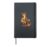 Comic fox plays guitar Hardcover Journal, Black