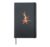 Comic kangaroo playing electric guitar Hardcover Journal, Black