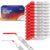 Comix Dry Erase Markers, Chisel Tip Whiteboard Markers, 36 Count Red Color