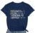 COMIZI Womens Math Teacher Shirt Teaching Letter Print Tshirt Math Teacher Life Tee Tops Blue