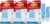 Command Bath Replacement Strips, 2-Medium and 4-Large Water-Resistant Adhesive Strips, Re-Hang Bath Hooks or Caddies (Pack of 3)