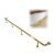 Commercial Bar Foot Rail Kit with Circular Tubular Footrest for Home Bars and Restaurants（Gold,4m）
